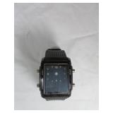 Digital Mens Watch with Black Strap