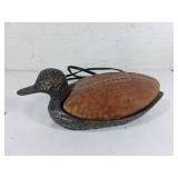 Bronze Duck-Shaped Light Fixture