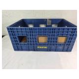 Blue Plastic Pepsi Crate with Grid Design