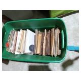 Tote of Over 80 33 RPM Vinyl Records