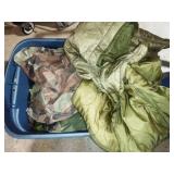Tote Filled With Army Fatigues and Gear