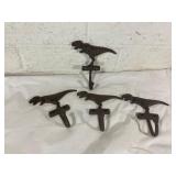 Dinosaur-Themed Cast Iron Wall Hooks