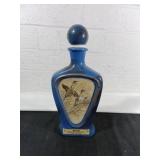 Jim Beam Blue Decanter with Bird Design