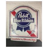 Pabst Blue Ribbon Embossed Metal Sign