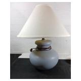 Ceramic Table Lamp with Tapered Shade