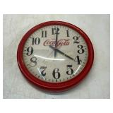Red Coca-Cola Wall Clock with Glass Front