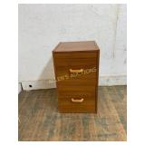 Two-Drawer Wood Laminate Filing Cabinet