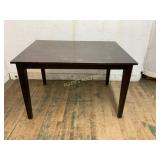 Rectangular Dark Wood Dining Table