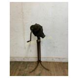 Cast Iron Hand-Crank Grinder on Tripod Stand