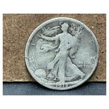 1918 Walking Liberty Silver Half Dollar 90% Silver