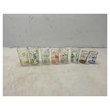 8 Cartoon-Illustrated Glass Tumblers