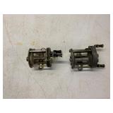 Two Vintage J.C. Higgins Fishing Reels