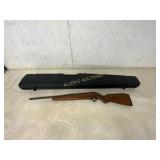 Wood Stock Rifle with Black Hard Case