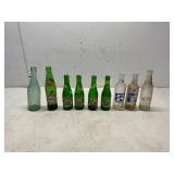 9 Glass Soda Bottles