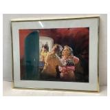 Framed Coca-Cola Advertisement Print