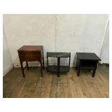 3 Small Side Tables