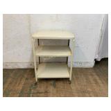 Three-Tier Metal Utility Cart on Casters