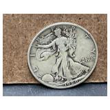 1929 D Walking Liberty Silver Half Dollar