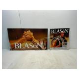 Tin Advertising Signs Featuring Blas³n Branding