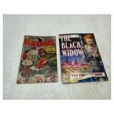 Two Comic Books: Blackhawk and Black Widow