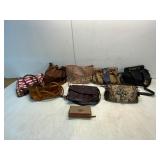 9 Assorted Handbags and Wallet