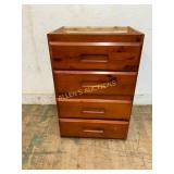 Four-Drawer Wood Storage Cabinet