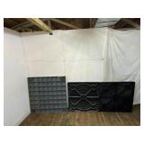 Plastic Grate Panels in Gray and Black