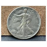 1937-S Walking Liberty Silver Half Dollar 90% Silv