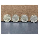4 Buffalo Nickels