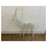 Wire Frame Reindeer Light Sculpture