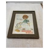 Framed Shredded Wheat Advertisement Print