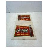 Coca-Cola Advertising Fabric Panel