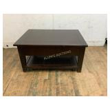 Lift-Top Dark Wood Coffee Table