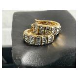 ÂSterling Silver Earrings with Crystals