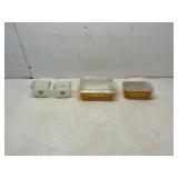 Pyrex Butterfly Gold Refrigerator Dishes