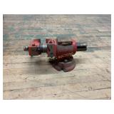 Red Bench Vise with Swivel Base