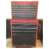 Husky Red Rolling Tool Cabinet with Drawers and To