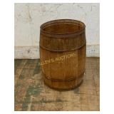 Wooden Barrel with Metal Bands