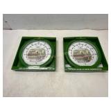 2 John Deere Outdoor Thermometers