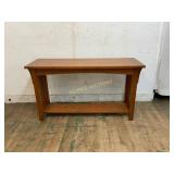 Mission-Style Oak Console Table