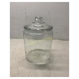Clear Glass Storage Jar with Lid