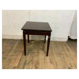 Square Wood Table With Rotating Top