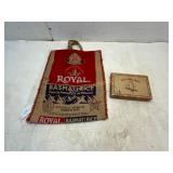 White Owl Cigar Box and Royal Rice Sack