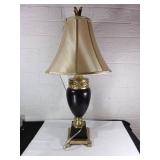 Table Lamp with Black and Gold Accents