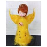 Tabletop Christmas Angel with Faux Hair