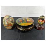 Japanese and Russian Decorative Items