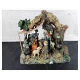 Polyresin Nativity Scene with Stable