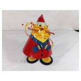 Metal Christmas Cat Bobble Decoration