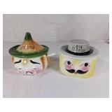 Ceramic Sugar Containers with Lids