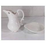 Mini Ceramic Pitcher and Wash Bowl Set
